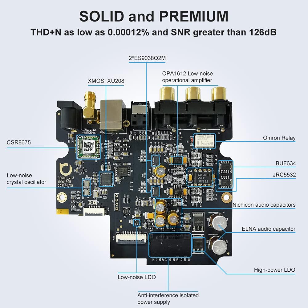 HiFi DAC & Headphone Amplifier with Remote Control H772