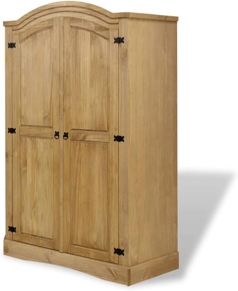 Solid Pinewood 2 Door Wardrobe I389