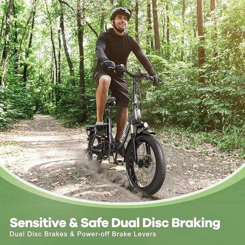 1000W Foldable Electric Bike, 48V 15Ah Removable Battery, 20" Fat Tire, 7 Speed K20679