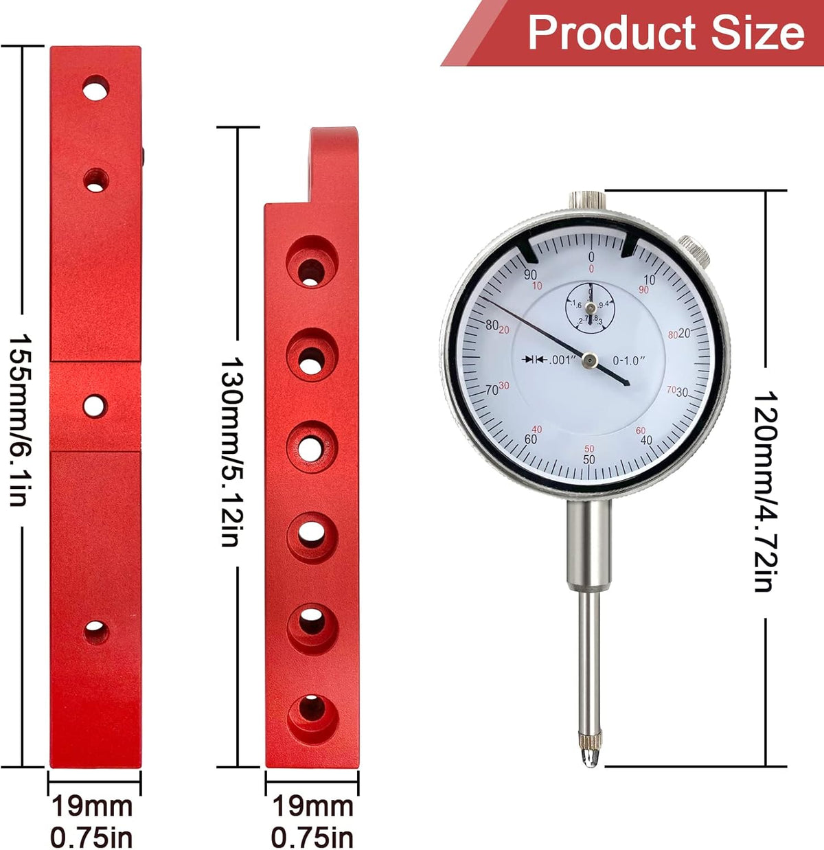 Adjustable Table Saw Dial Indicator Gauge F458454