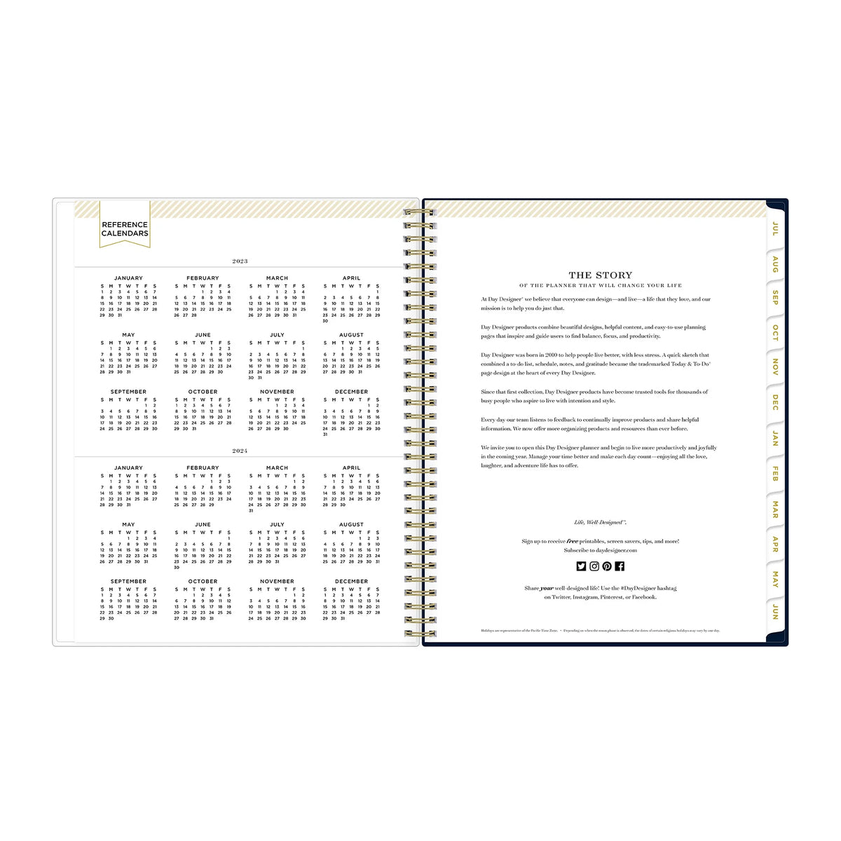 8.5x11 Weekly Monthly Planner Z657