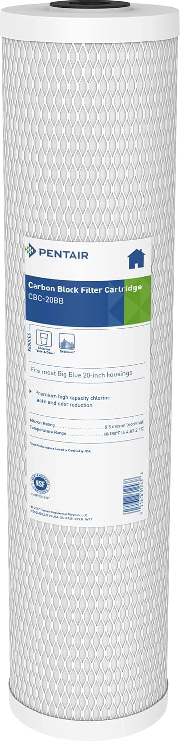 20-Inch Carbon Block Water Filter Cartridge H4407