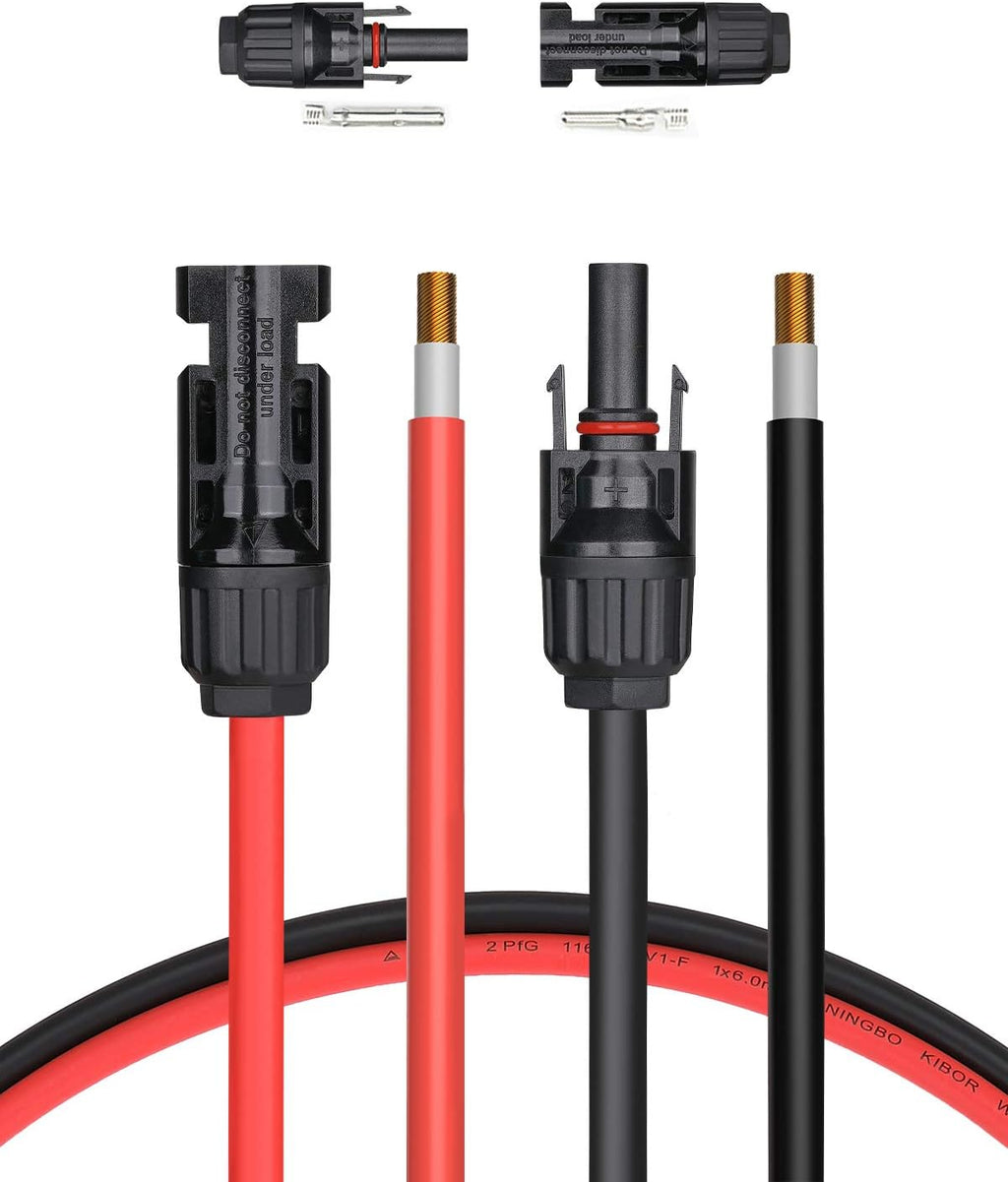 40 Feet 10AWG Solar Extension Cable with Connectors D549