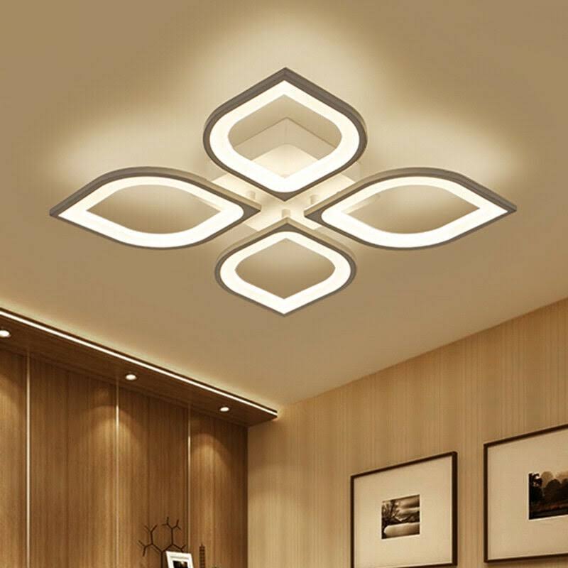 Semi Flushmount Light Fixture Graphite V710137