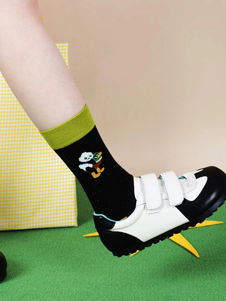 Cartoon Panda Pattern Socks L742