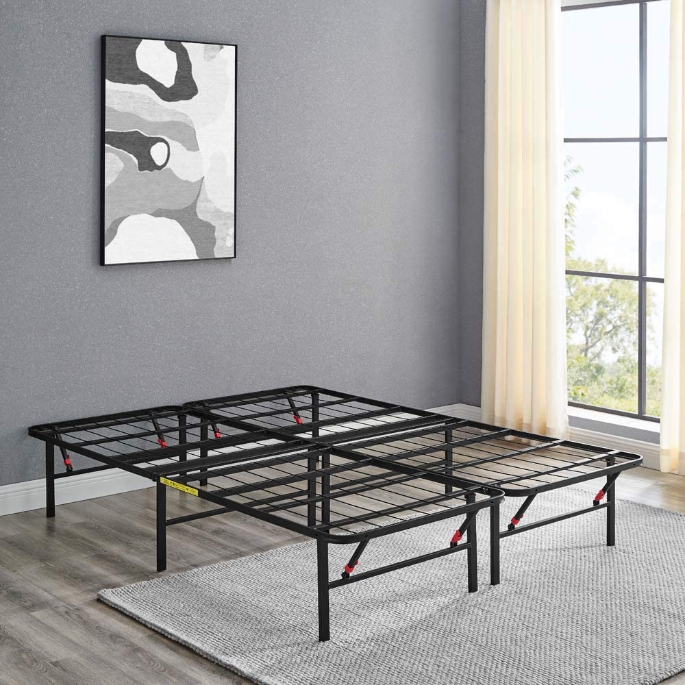 Black Queen Metal Platform Bed Frame Z759260