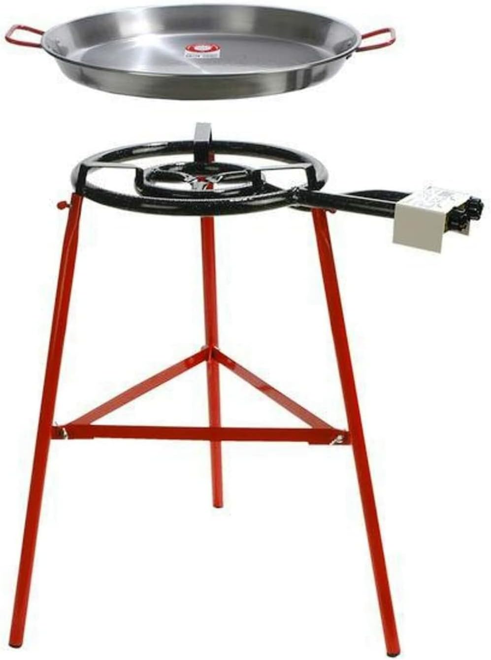 20 Inch Carbon Steel Paella Pan Set with Burner C7356