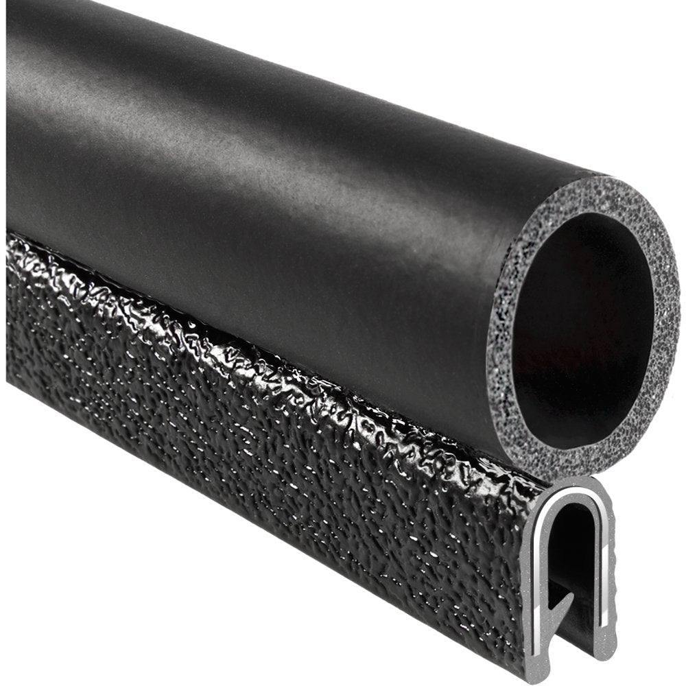 PVC Trim Seal with EPDM Rubber Bulb, 25' Length R8357