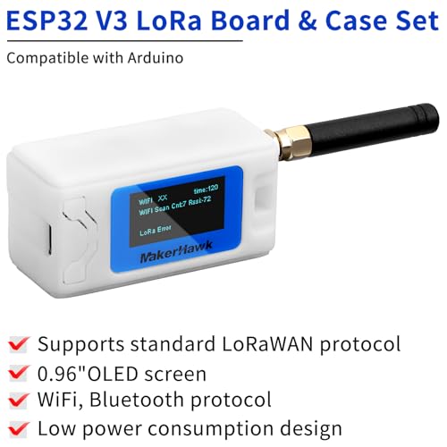 ESP32 LoRa V3 Development Board with 1100mAh Battery and N30 Protect Case Set L833024