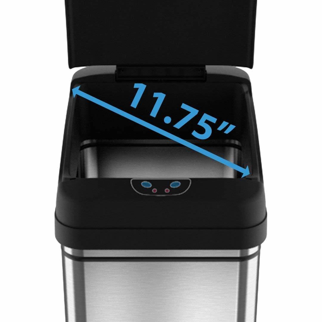 13 Gallon Automatic Touchless Sensor Kitchen Trash Can M2776