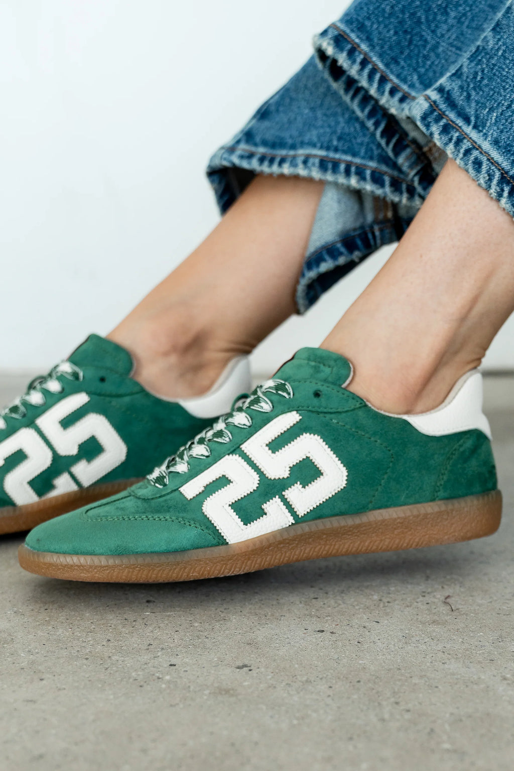 Retro Sneakers in Green Y3557