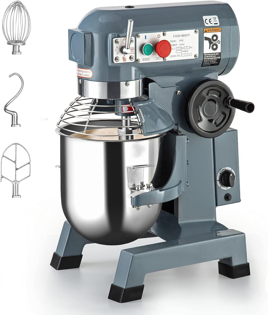 15Qt Stainless Steel Bowl Food Mixer with 3 Speeds O716604