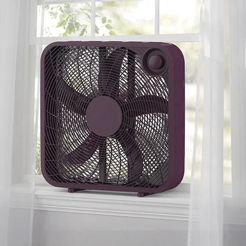 Black 3-Speed Portable Box Fan Y3025
