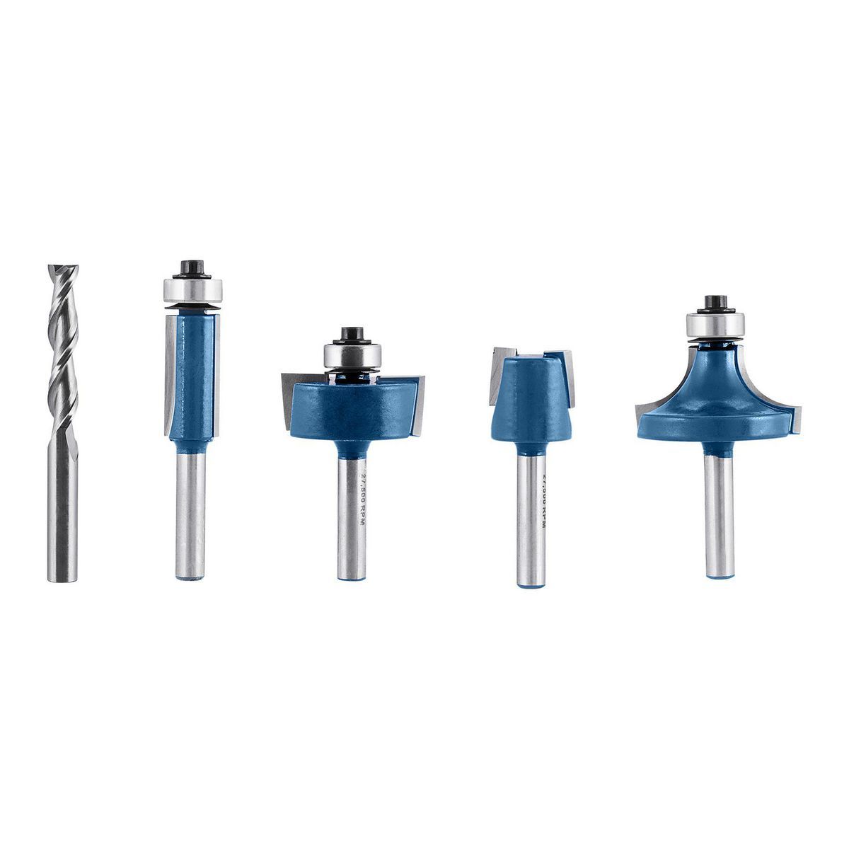 Carbide Router Bit Set, 5-Piece U210