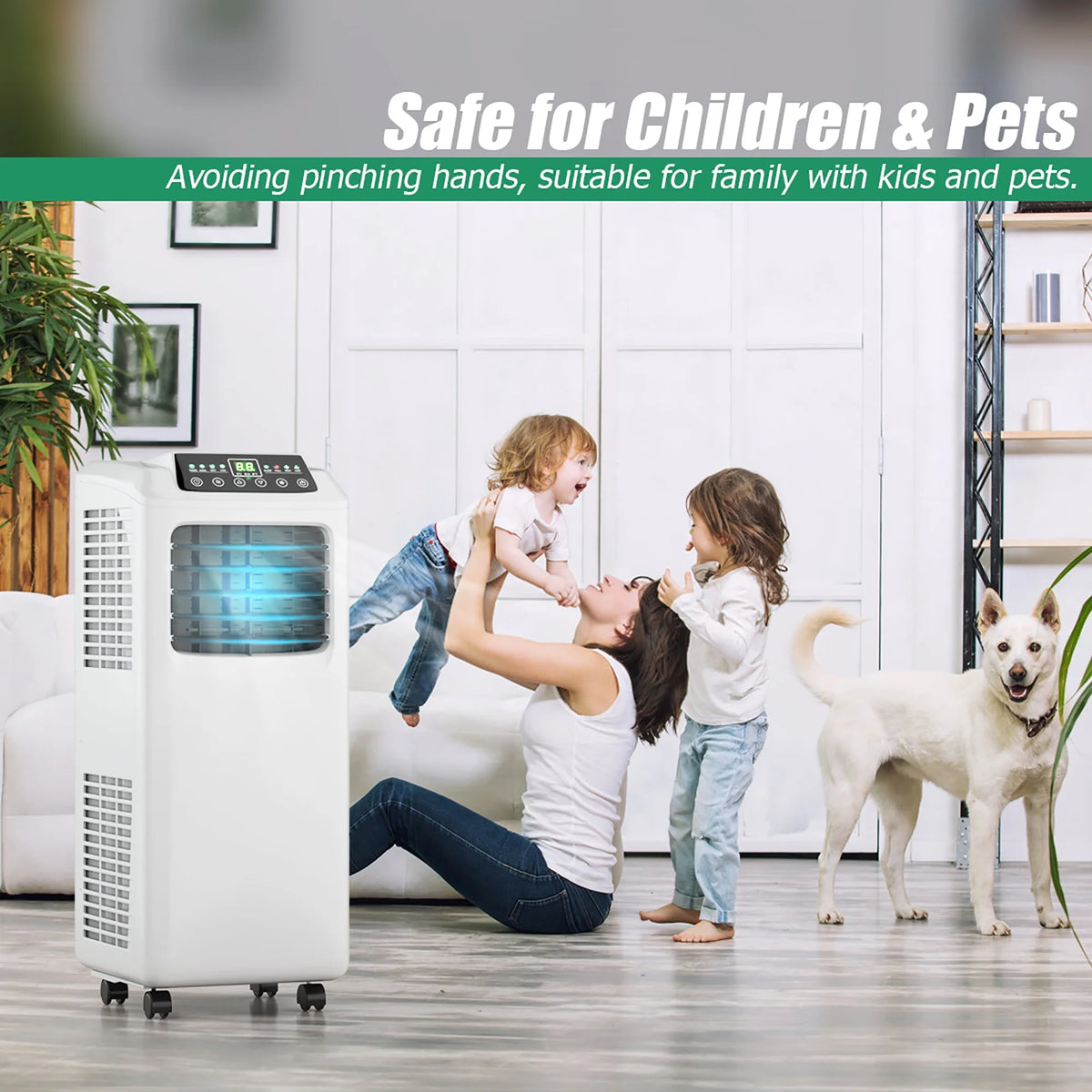 5500 BTU Portable Air Conditioner & Dehumidifier with Window Kit F94306