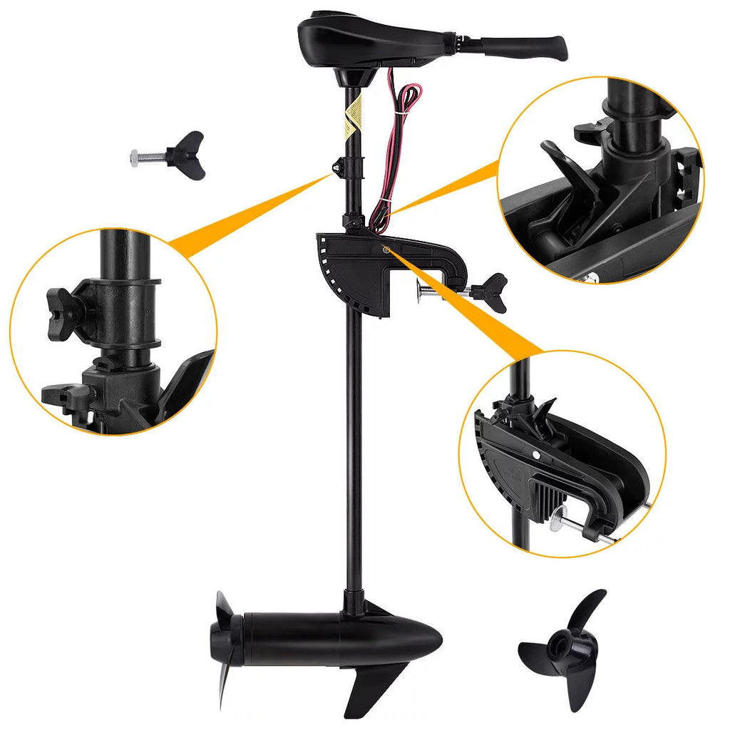 86lbs Freshwater Transom Mounted Trolling Motor 36 Shaft G17330