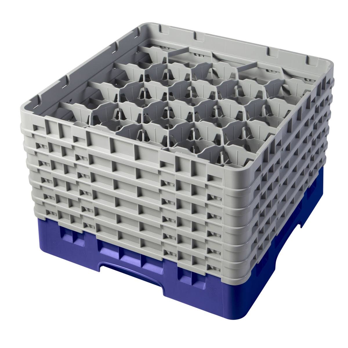 Navy Blue 20 Compartment Full Size Glass Rack O45272