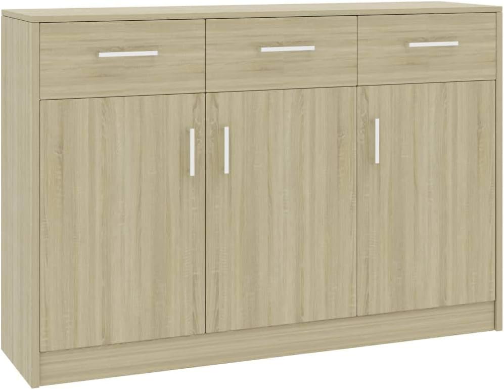 Black Chipboard Sideboard A350