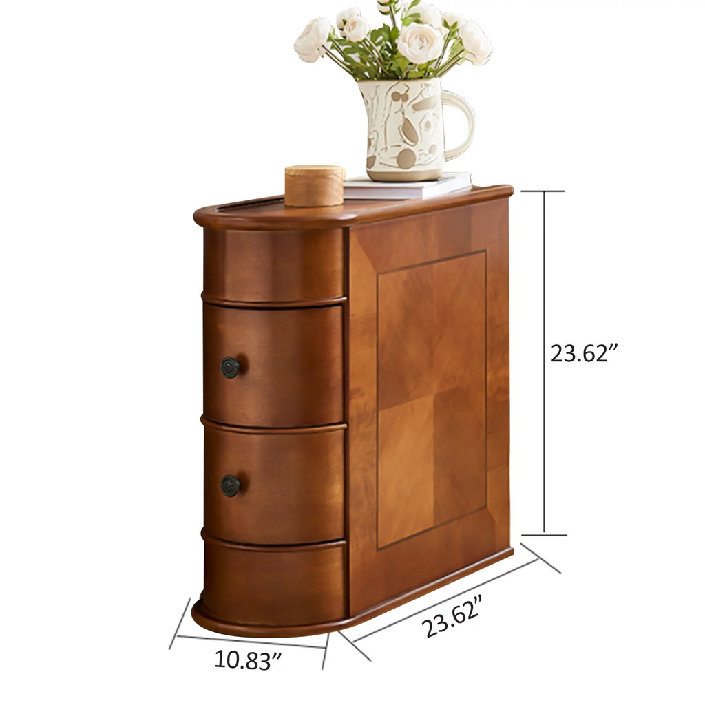2-Drawer Wood End Table Y8649