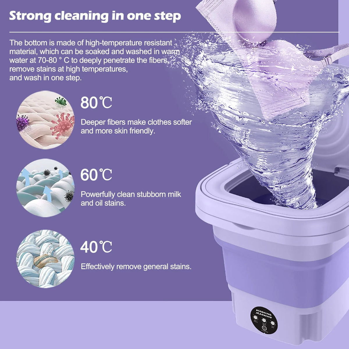 8L Portable Mini Washing Machine with Spin Dryer A18172