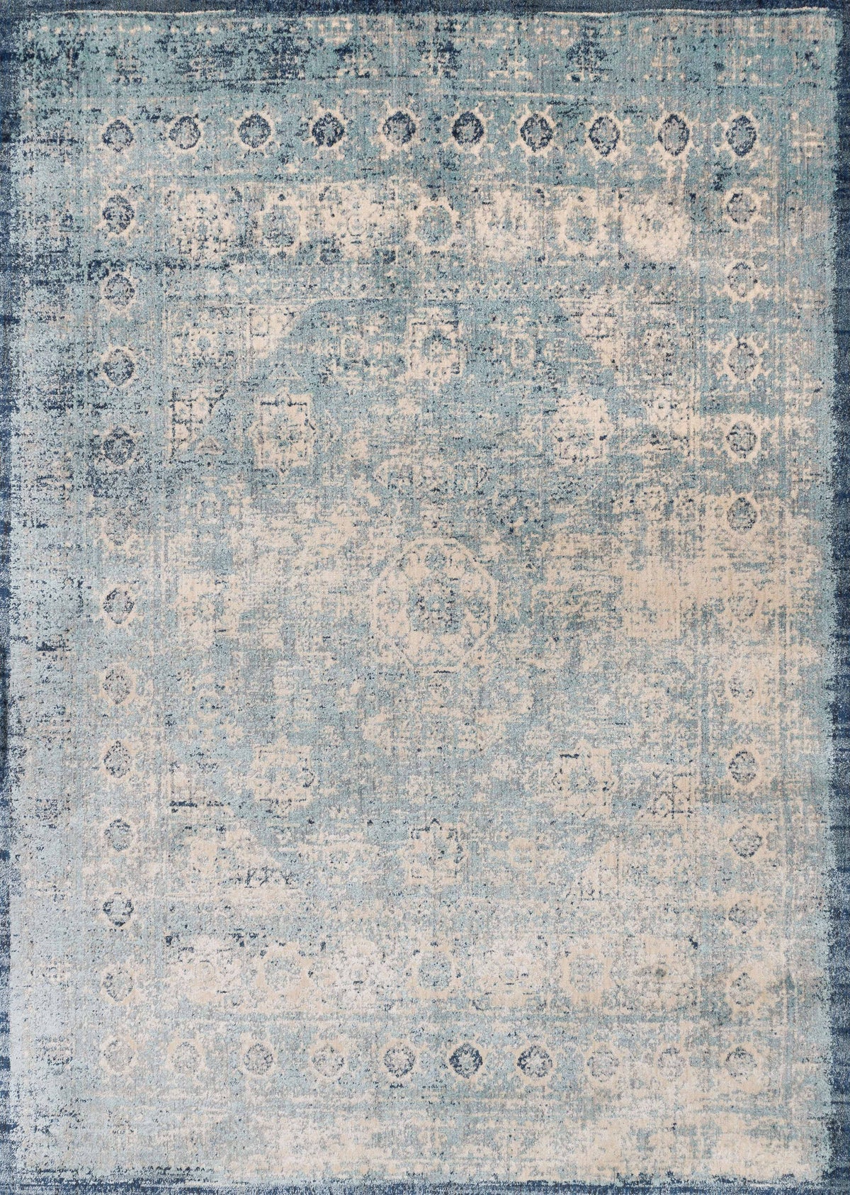 Lt. Blue Ivory Rug V275766