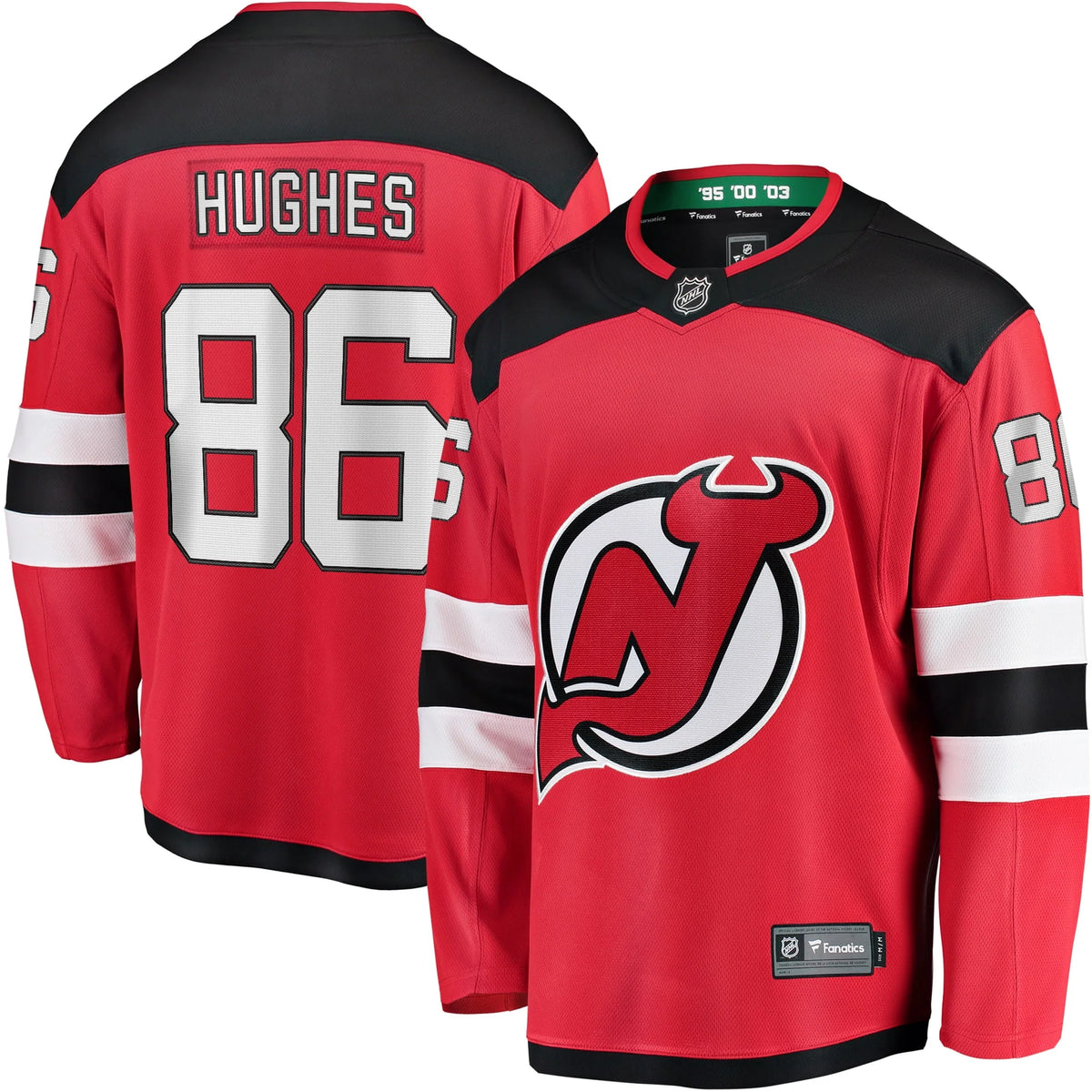 Men's Red New Jersey Devils Player Jersey E1452