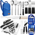 27 Piece Stainless Steel Camping Cookware Kit I675