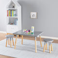Gray Kids Table and Stool Set M697503