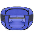Portable Pet Playpen Dark Blue Z486356