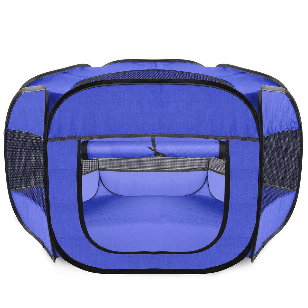 Portable Pet Playpen Dark Blue Z486356
