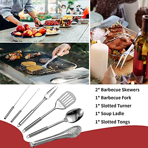 27 Piece Stainless Steel Camping Cookware Kit I675