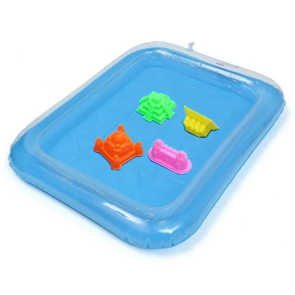 Blue Inflatable Sandbox Play Sand Toy Tray C576