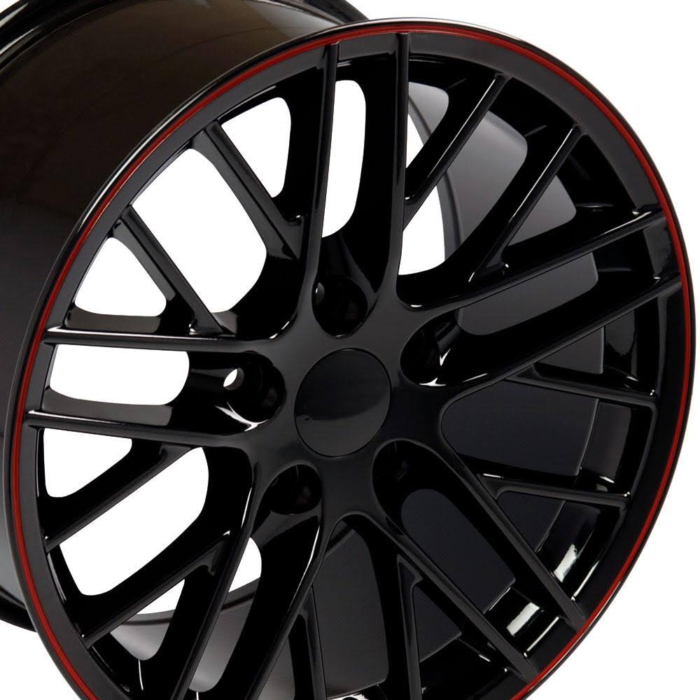 17 inch Gloss Black with Red Band 17x9.5 Rim L998264