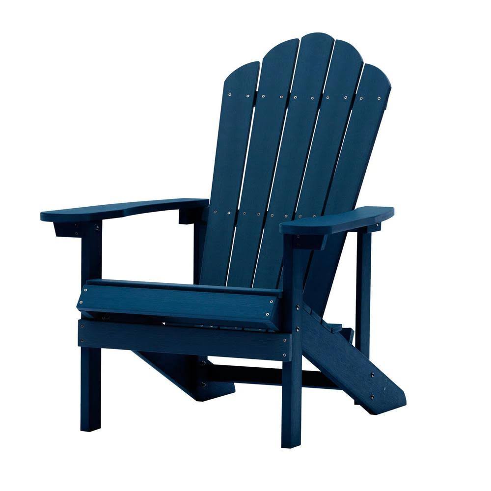 Navy Reclining Wood Adirondack Chair G725533