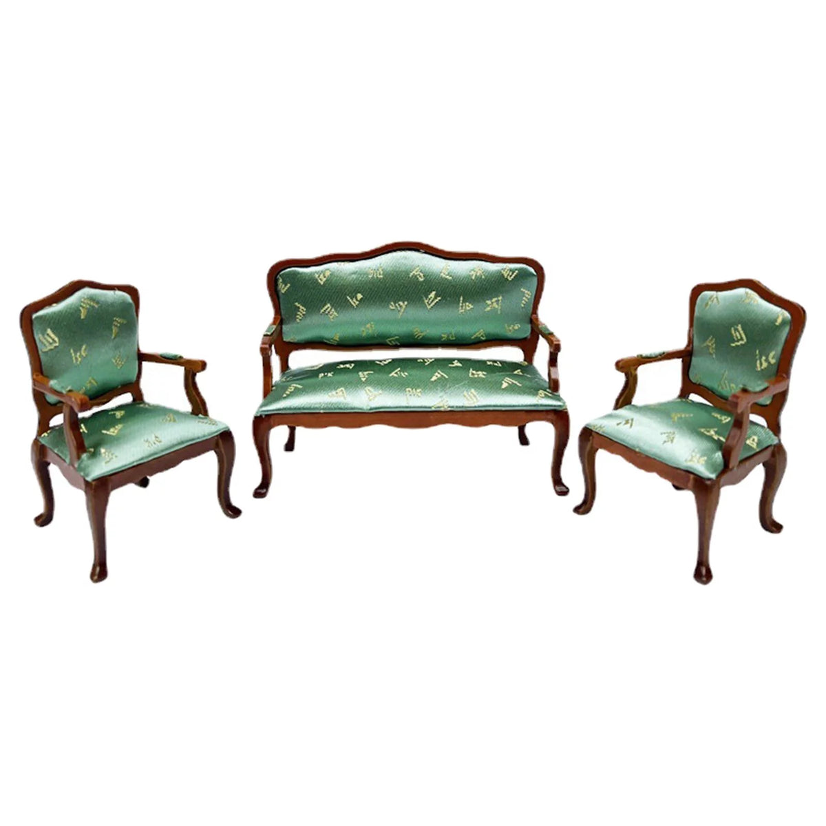 1:12 Scale 3Pcs Simulation Armchairs Sofa Chair F322334