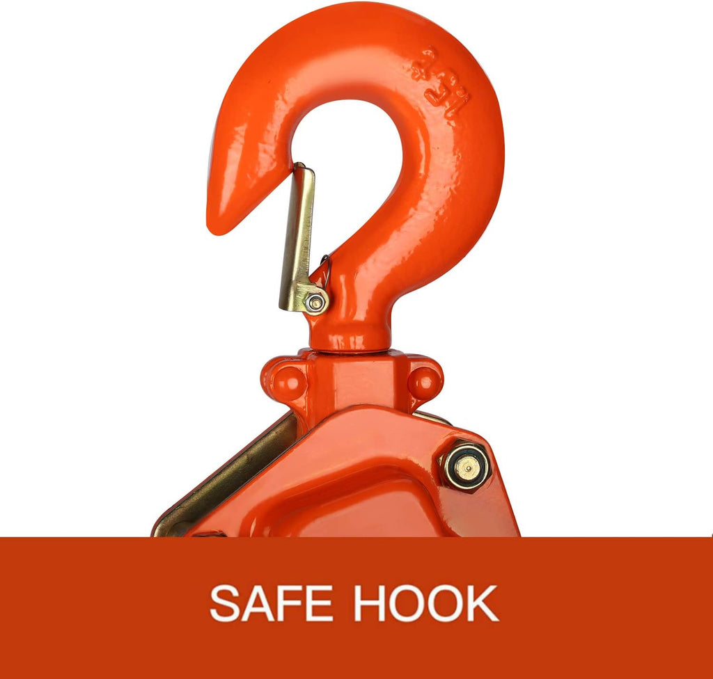 1-1/2 Ton Manual Lift Lever Block Chain Hoist, 20 feet Ratchet Chain Hoist Puller D837621