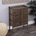 6 Drawer Apothecary Accent Chest D750