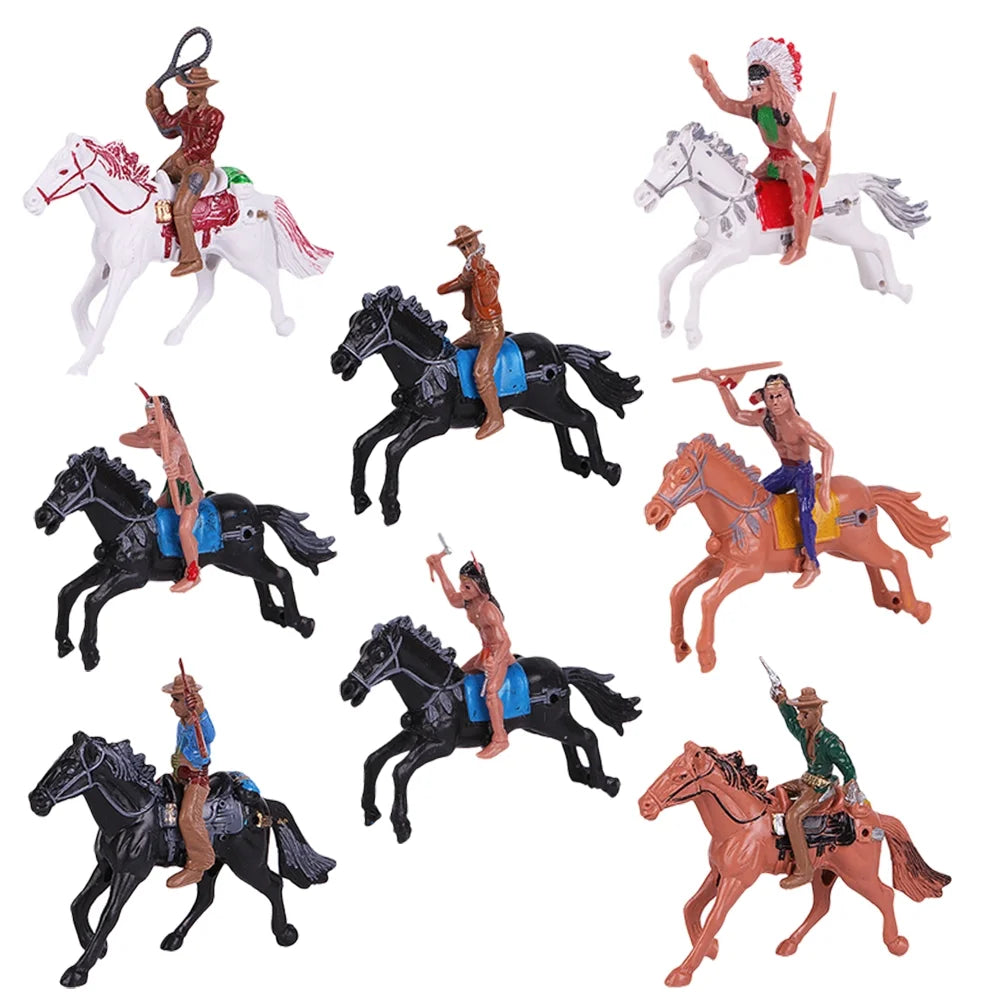 Indian Toys Soldier Figure Playset Miniature Figurines Educational Science Figurine Historical Wild P3645