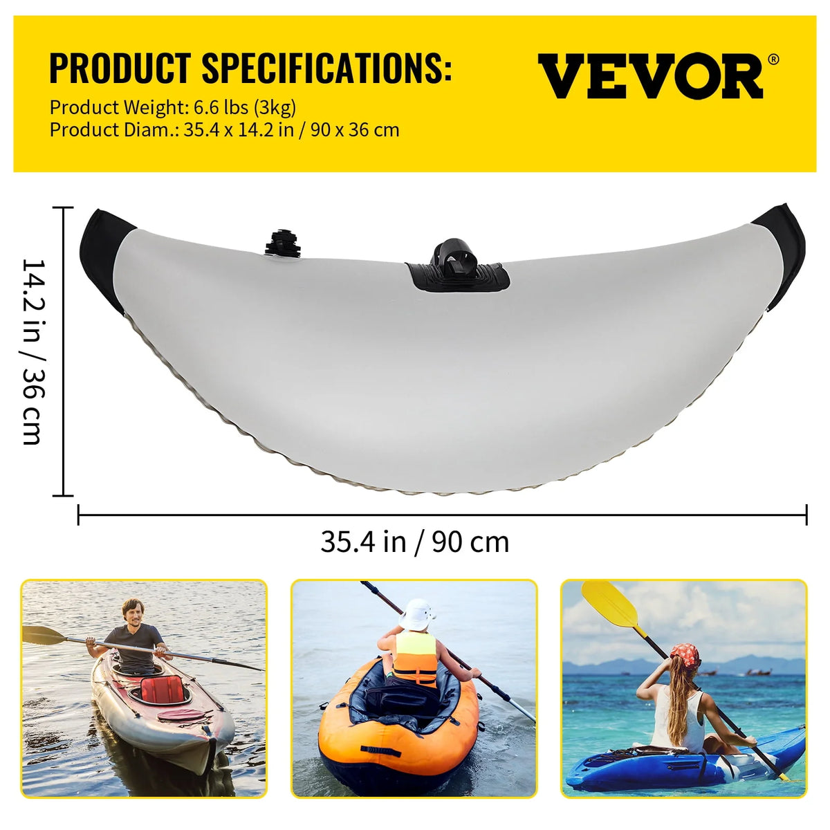 2 pcs PVC Inflatable Kayak Stabilizer C65338