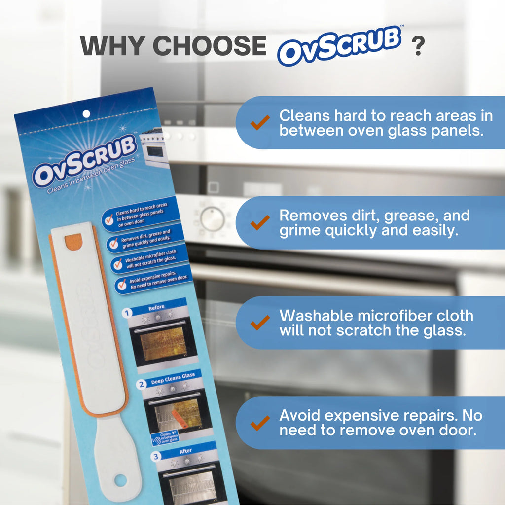 Oven Glass Cleaner with Microfiber Cloth C348471