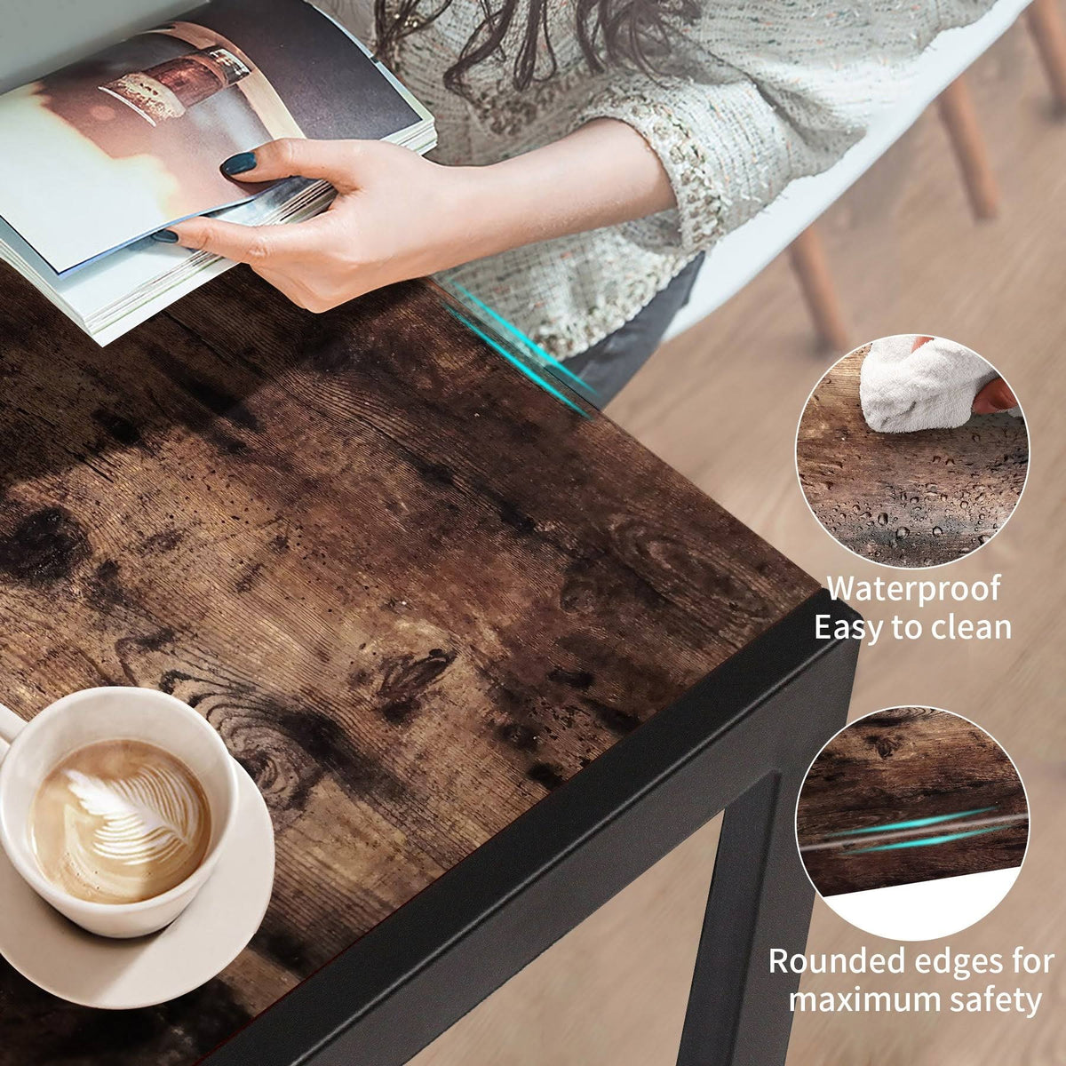 Rustic Folding Computer Desk Q789080