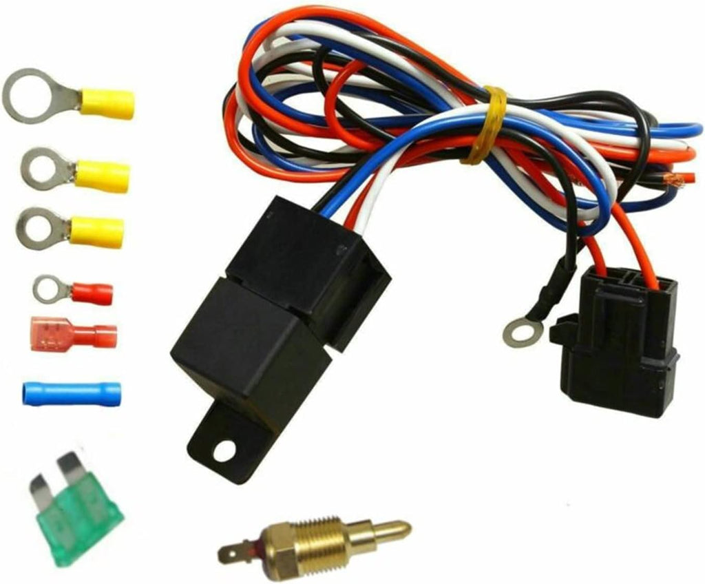 3 Rows Aluminum Radiator Fan Relay Switch for Chevy V8 Z608