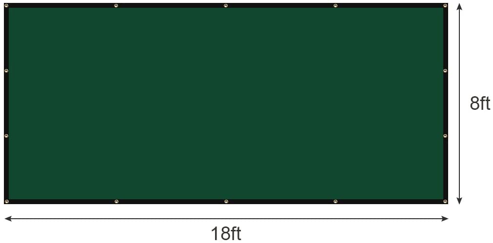 Dark Green RV Awning Privacy Screen Shade Panel Kit O9064