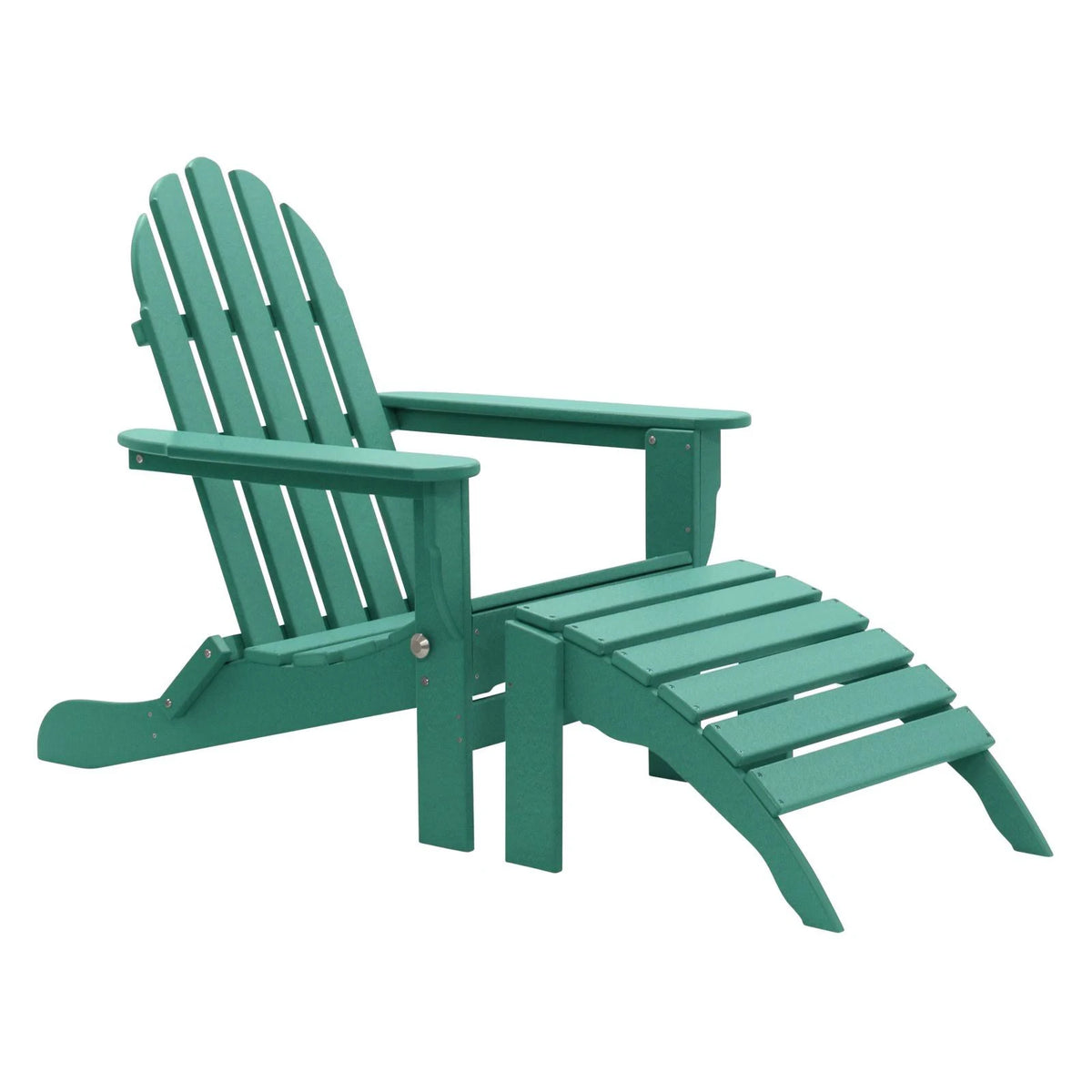 2-Piece Folding Recycled Plastic Adirondack Chair I922