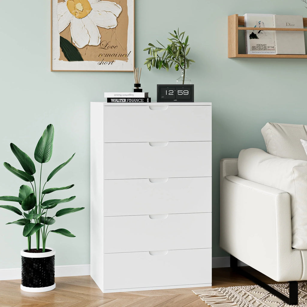 White 6 Drawer Dresser Z18988