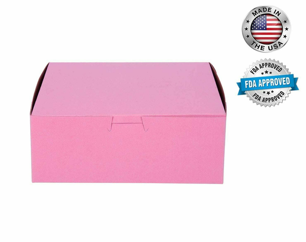 750 Pack Pink Cardboard Pastry Boxes V30469