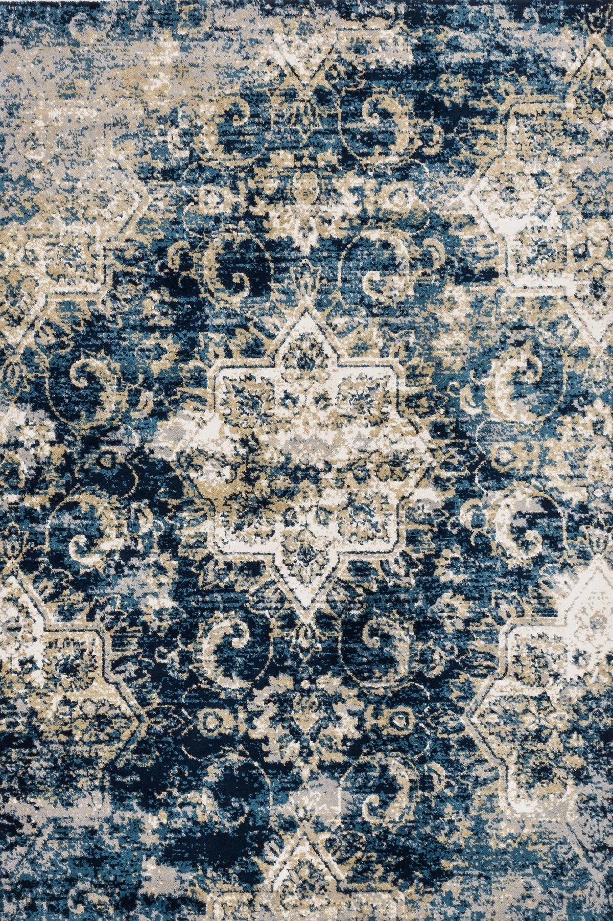 Navy Ivory Rug M36969