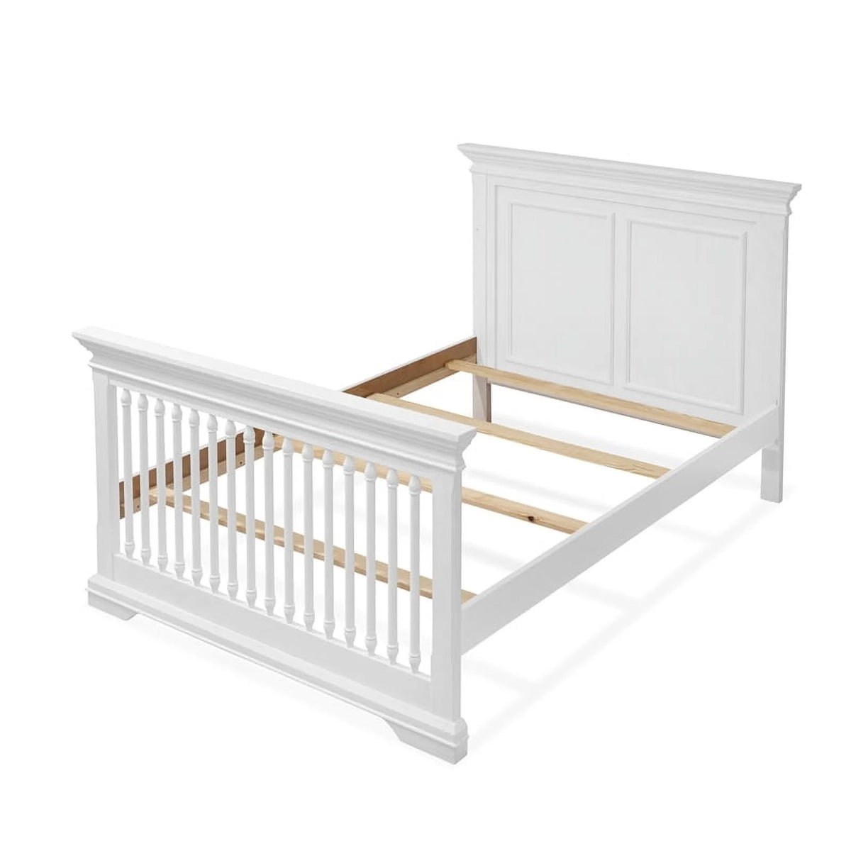 Pine Wood Full Size Rails in White A907398