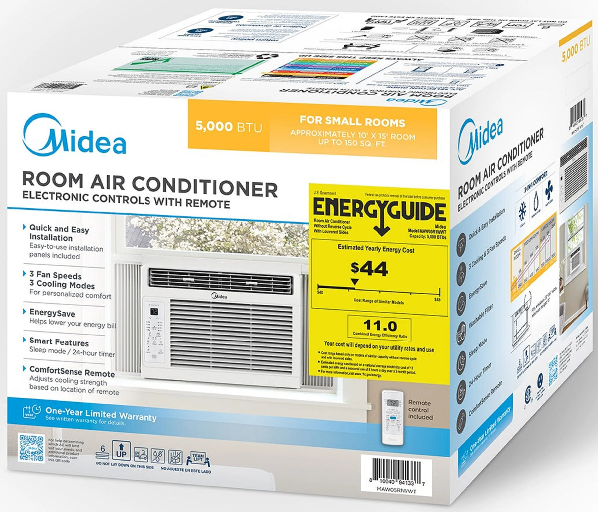 5,000 BTU White Window Air Conditioner with Remote Y6570