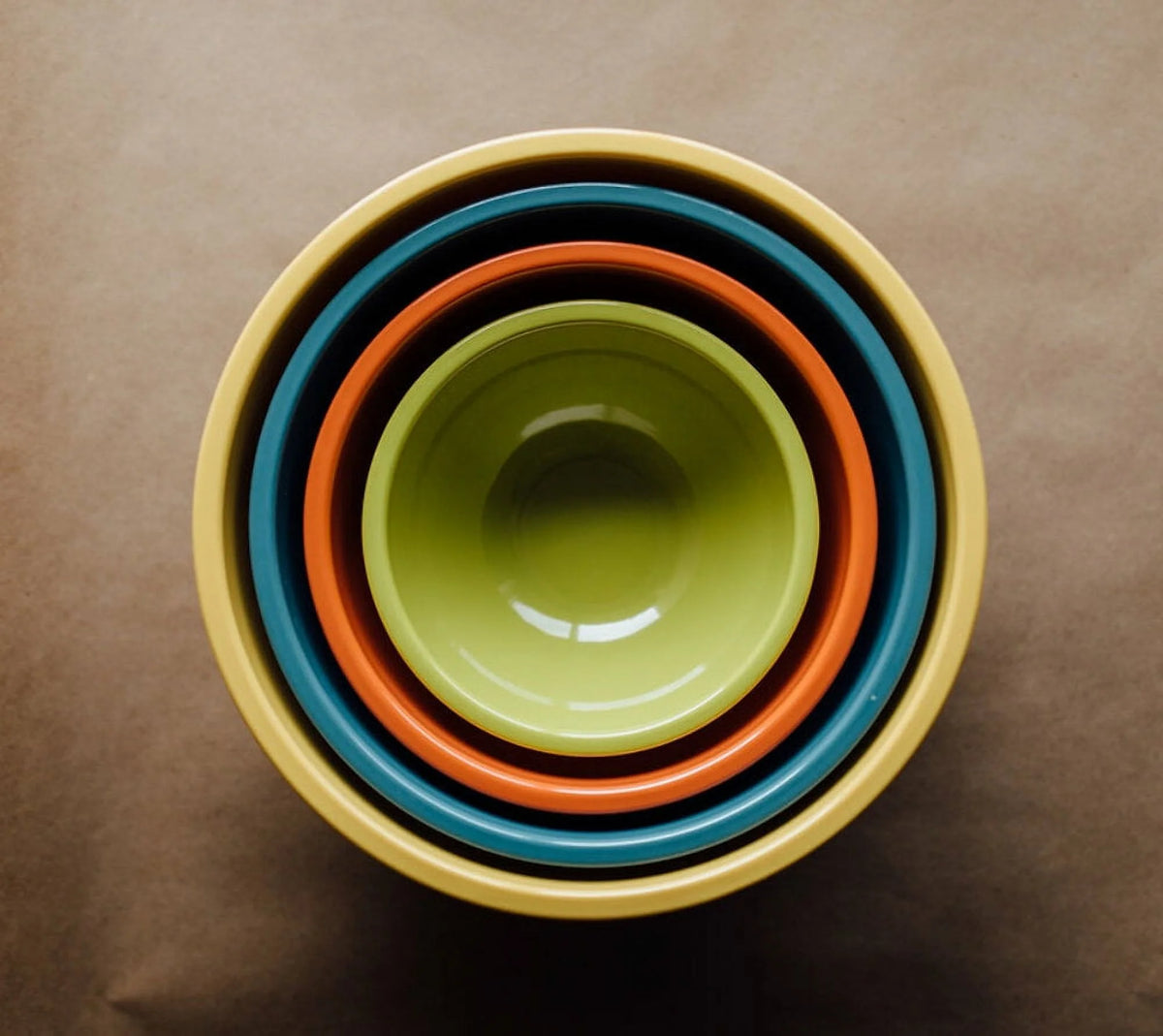 Set of 4 Nesting Camping Food Bowls K5427